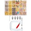 Handmade Beads Pearl Rivet DIY Rivet Setting Kit Machine DIY Clothing Tool Pearl Rivet Buttons for Best Decoration