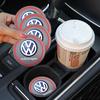 For VOLKSWAGEN VW 2pcs Car Water Cup Pad Bottle Holder Non-slip Mat For Volkswagen Golf Tiguan Jetta Transporter Passat T5 Polo 