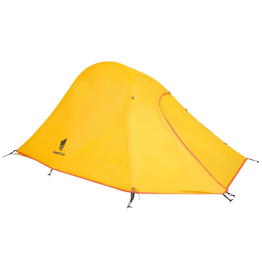 Geer Top Tent for 2 People with Ultra 3000mm Water Pressure Double for Outdoor Travel Vestibule, Lightweight, Waterproof, Resistance, Compact, Layer,