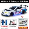 4WD RC Drift Car With LED Light 2.4G Radio 20KM/h High Speed Remote Control Racing Cars Vehicle Model Toy Gift for Boy Girl Kid