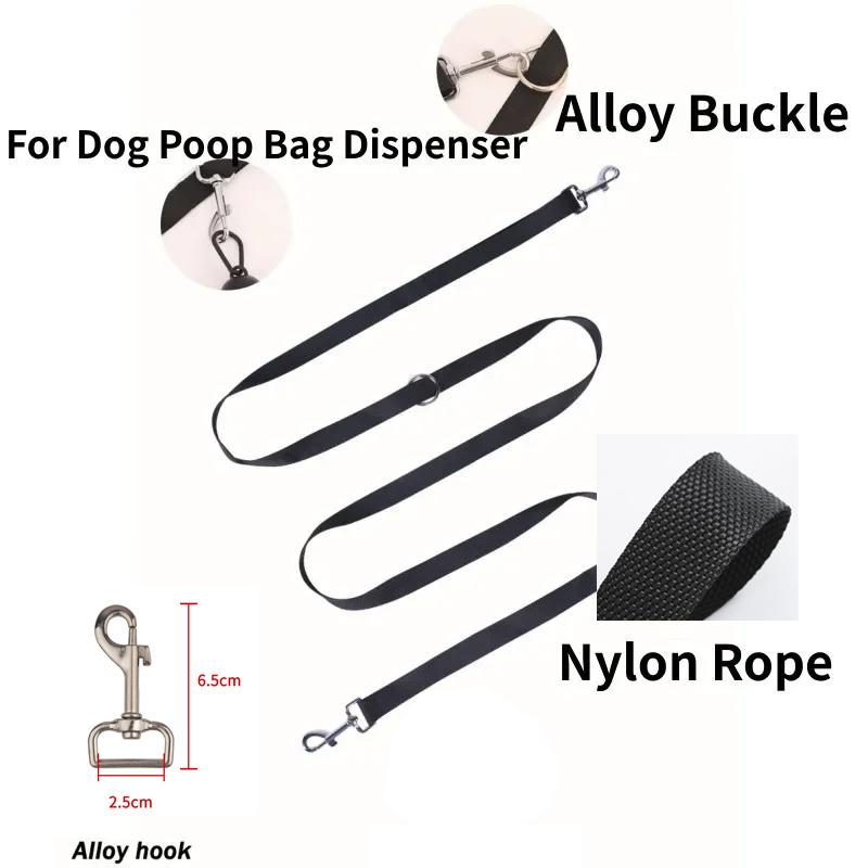 2.5cm Nylon Hand Free Dogs Leash Walking Training Lead Police Style Control Dog Lead Leash Small Dog Chain Safety Pet Leashes