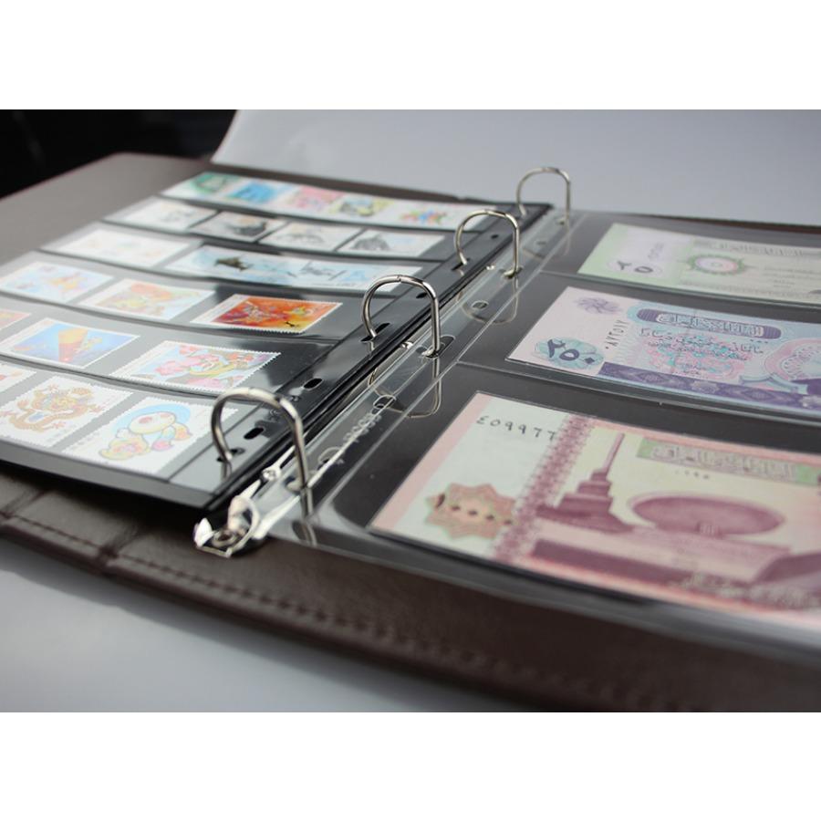 Large Capacity Stamp Collection Book, Paper Coin Collection Book, with Dust Cover, Expandable Capacity, Christmas Gift, Stocking Stuffers