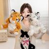 Tiger Hand Puppet Plush Toy Cute Siberian Tiger Finger Doll Zodiac Tiger Zoo Cute Tiger Hand Puppet