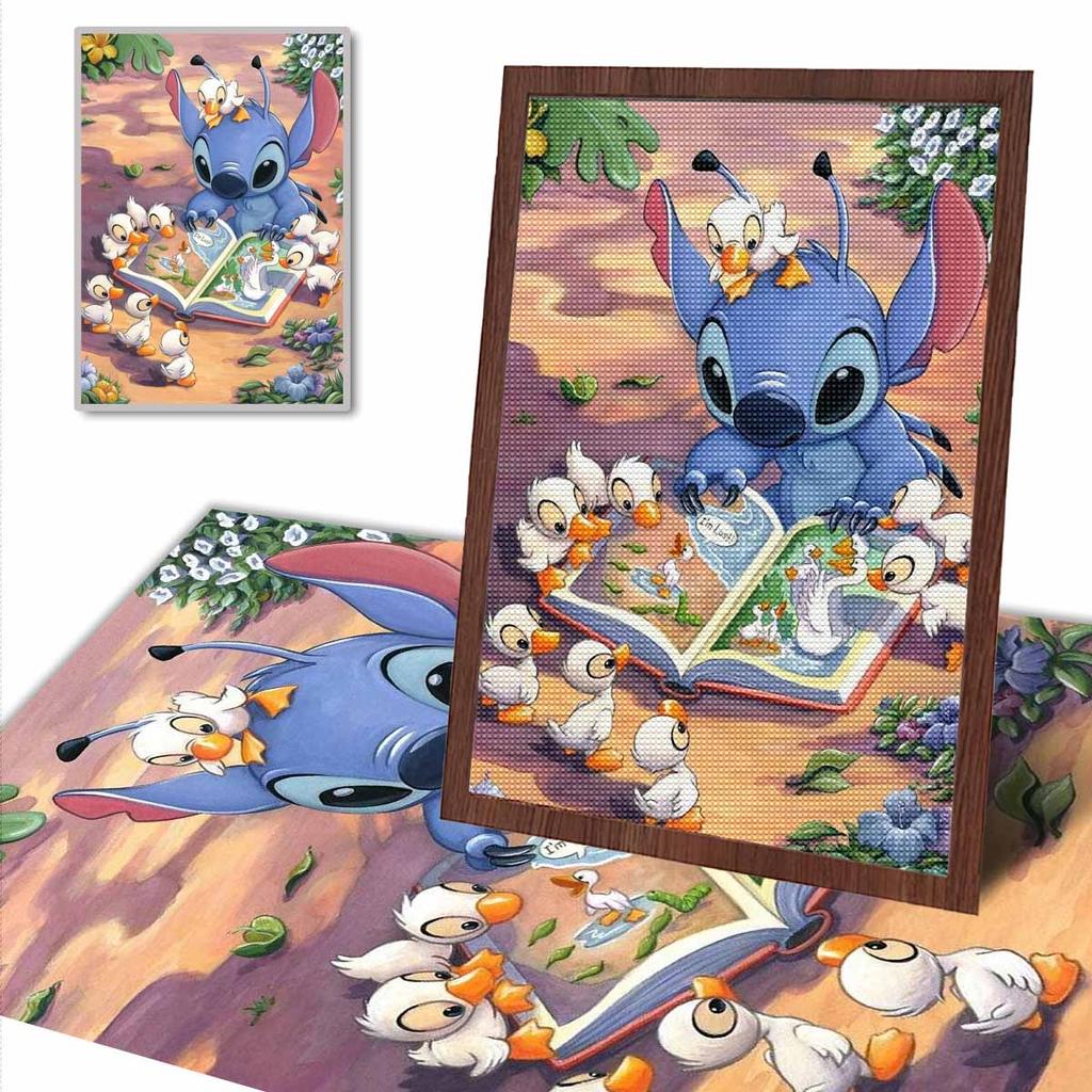 DIY Diamond Painting Stitch Reading A Book Cross Stitch Kit Mosaic Art Diamond Painting Full Circle Diamond Home Decoration