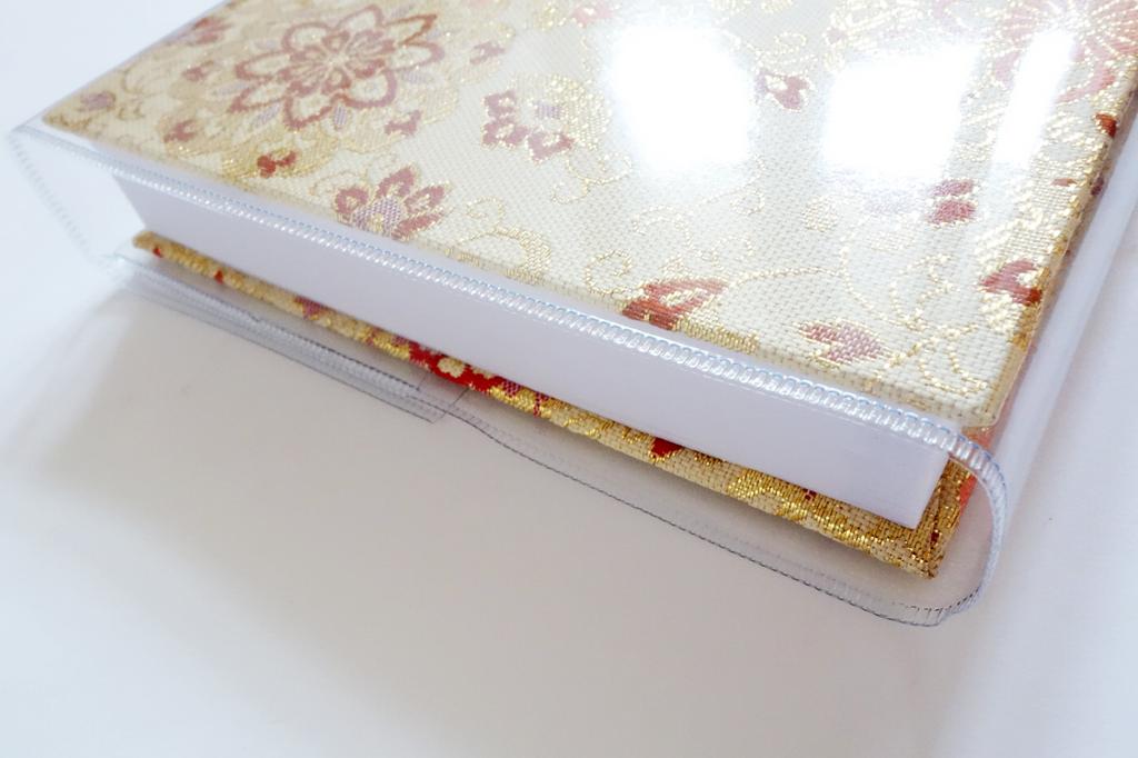 Goshuin-cho Giapponese - Libro Per Timbri Pellegrinaggio, Copertina Broccato Rosa, 40 Pagine
