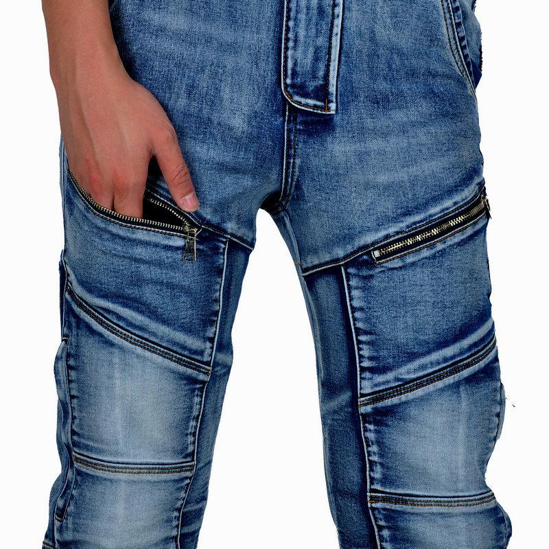 Męskie Retro Dżinsy Motocyklowe Kevlarowe - Odporne na Rozdarcia, Elastyczne, Przeciwupadkowe Spodnie Motocyklowe do Wyścigów Off-Road