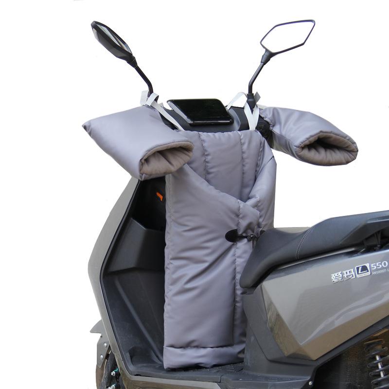 Windproof Plush Winter Cover for Electric Scooters & Motorcycles - Universal, All-Season, Two-Piece