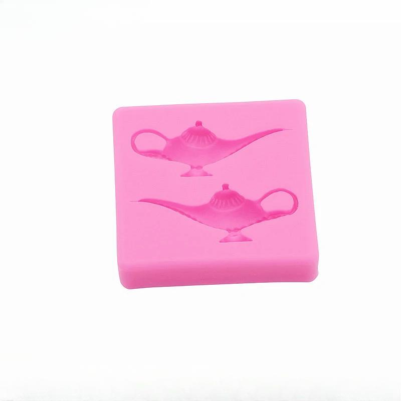 Mini Lamp Decorative Ornament Silicone Mold DIY Jewelry Pendants Pendant Drip Mold Chocolate Cake Dessert Decoration