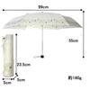 Asty Windproof Botanical Print Mini Folding 55cm x HL2555ABD Women's UV-treated Umbrella, Ivory, 6R,