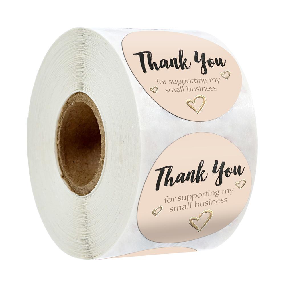 50-500pcs Thank You For Your Purchase Sticker Seal Label My Small Business Handmade Package Stationery Sticker Gift Scrapbook