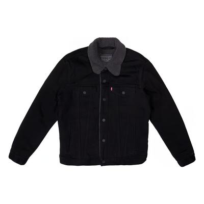 Levis Cotton Fleece Lined Denim Jacket Winter Unisex Jackets Black 16365-0054