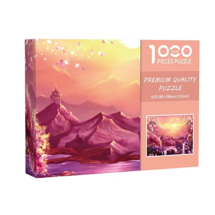 1000-Piece Mini White Jigsaw Puzzle for Adults