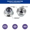 Nylon Insert Flange Lock Nuts Stainless Steel Serrated Nuts New Fastener Nuts  GB Standard