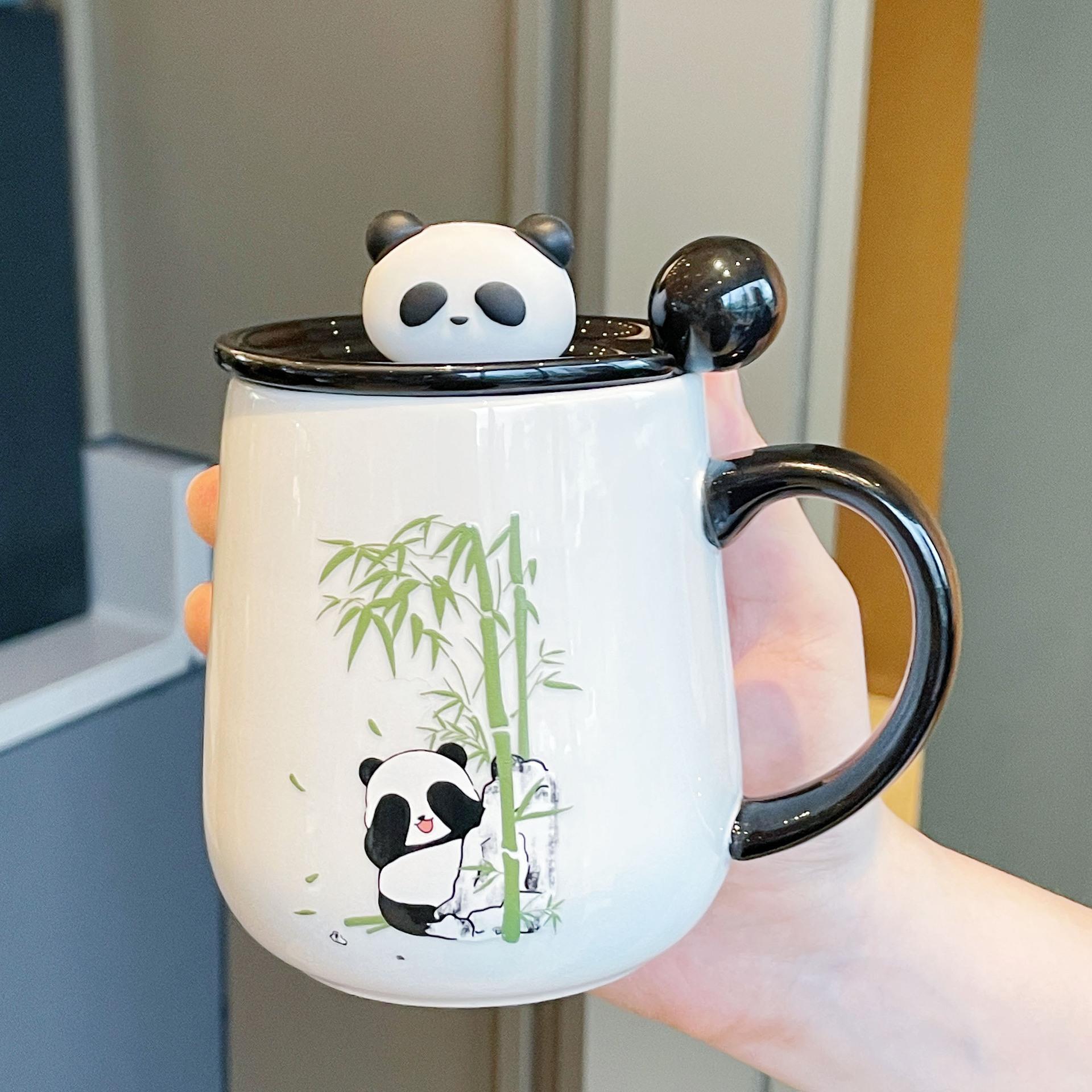 

Mug Gift Box New Style Women s Panda Cup Souvenir Ceramic Water Cup Coffee Cup 301-400ml