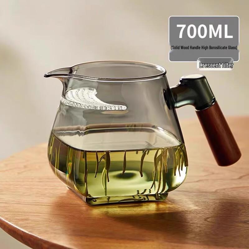 Crescent Glass Teapot with Filter