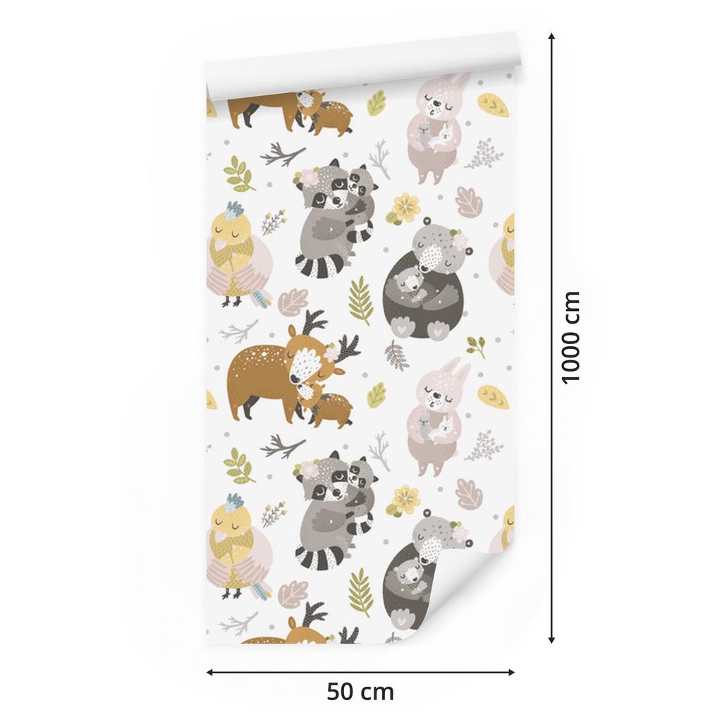 Forest Animals Wallpaper for Living Room and Bedroom 50x1000