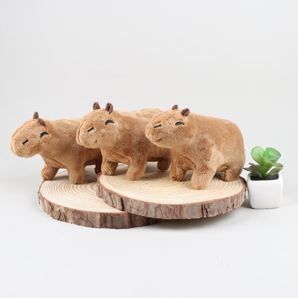 Non-Toxic 18Cm Capybara Plush Simulation Capibara Anime Fluffty Toy Stuffed Animals Plush Toys Soft Doll Children Birthday Christmas Gift