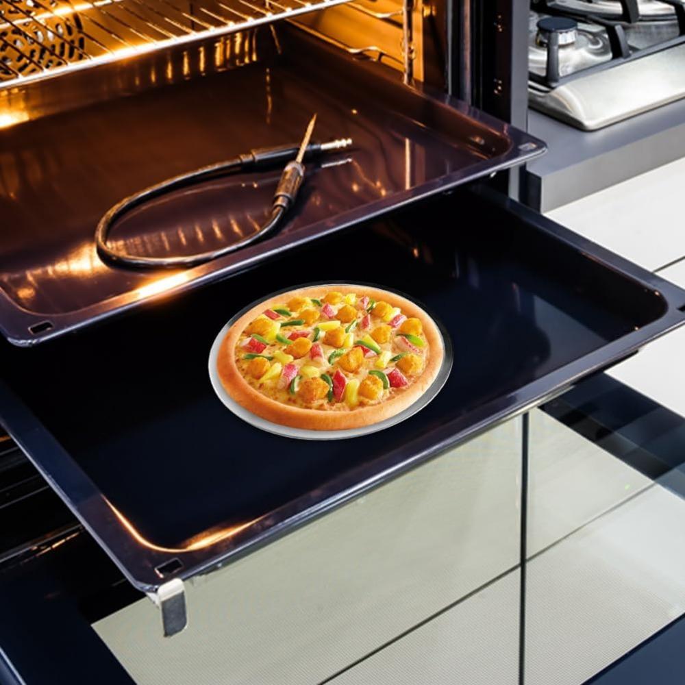 Teglia per pizza in acciaio, teglia per pizza antiaderente, teglia da forno, griglia metallica rotonda, teglia a rete forata, adatta al forno