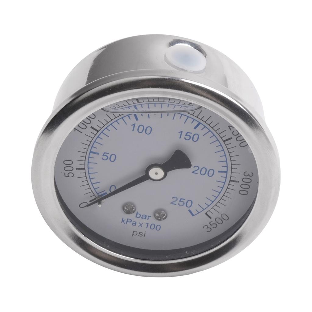 Meter Detector Pressure Gauge Stainless Steel Thread 0-250 Bar 3500 Psi 5.5KW M14x1.5 Pointer Pressure Washer Pressure Gauge