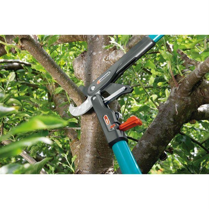 GARDENA Coupe-branches à enclume SmartCut Comfort – Lame enclume auto – Coupe Ø45mm max – Anti adhérence – Garantie 25 ans (8773-20)