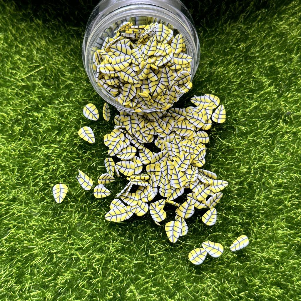 Hot Soft Clay Leaf Sprinkle Polymer Clay Leaves Slices for DIY Nail Decor Scrapbooking Slime Fillings