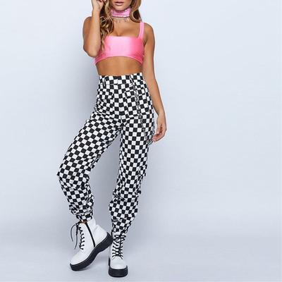 plaid jogger pants womens