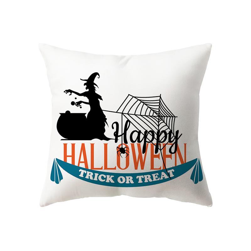 Alphabet Halloween Theme Pillow Cover Sofa Cushion  Holiday Gift Party Decoration Home Decor