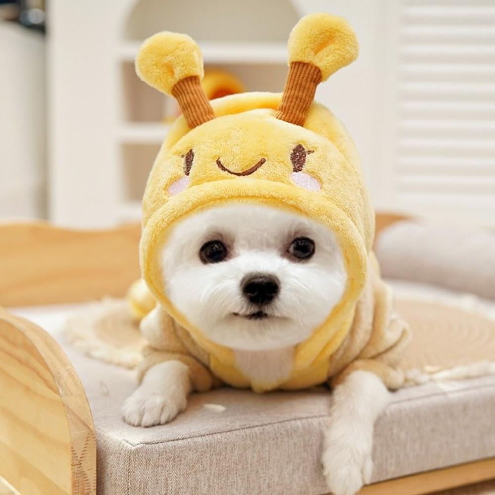 Windproof Dog Fleece Hoodies Warm Dog Four-Legged Clothes Winter Pet Clothes  for Pet Dogs Cats