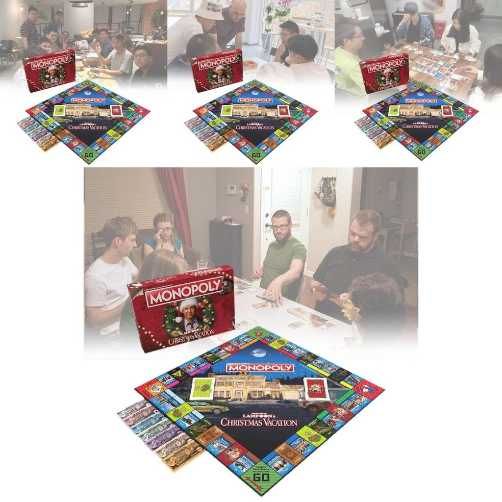 Monopoly National Lampoons Christmas Vacation Festive Plastic Game For Holiday Fun
