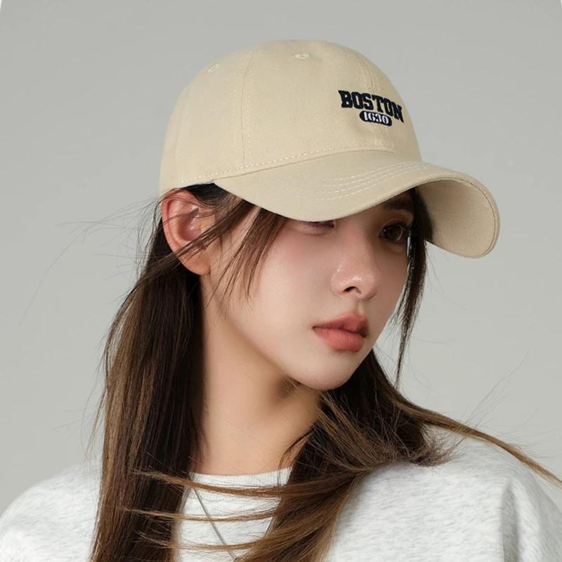 Large Size 63-Centimeter Baseball Cap. Fashionable For Both Men And Women. Letter-Stitched Baseball Cap. Korean-Style Curved Cap