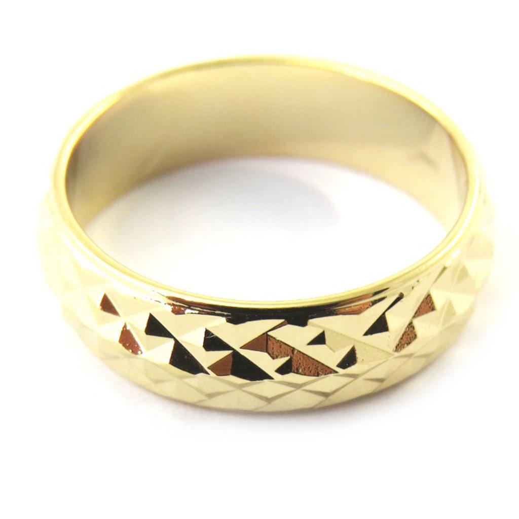 Wedding Band Gold Plated 'Lien d'Amour' Golden - 7 Mm