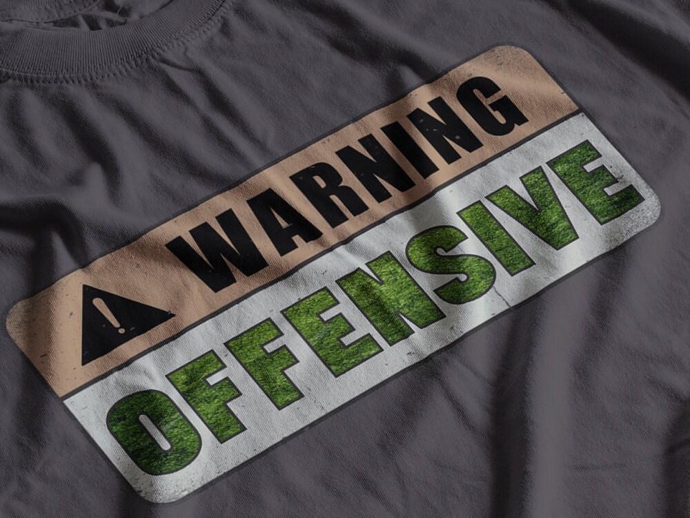 WARNING OFFENSIVE - Distressed - T-Shirt - Tribute Lockout 2012