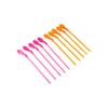5Pcs 2 in 1 Plastic Spoon Straws Long Handle Ice Cream Spoon Stirring Spoon Milkshake Straws  Party