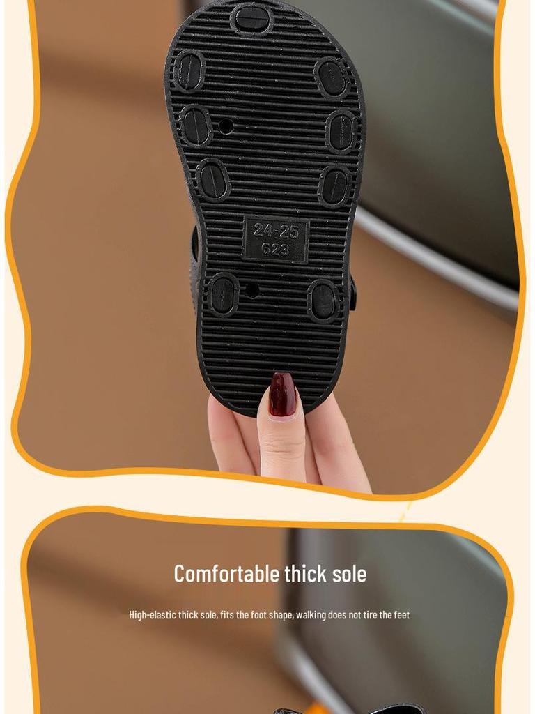 2024 Girls' Non-Slip Pearl Sandals - Soft Sole, Cute Princess Style for Outdoor & Beach