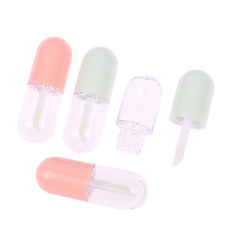 10 Stück 5 ml Lipgloss Lipglanz Tube Mini Niedliche Kapsel Lippenstift Tube Leere Lipgloss Tube DIY Kosmetikbehälter