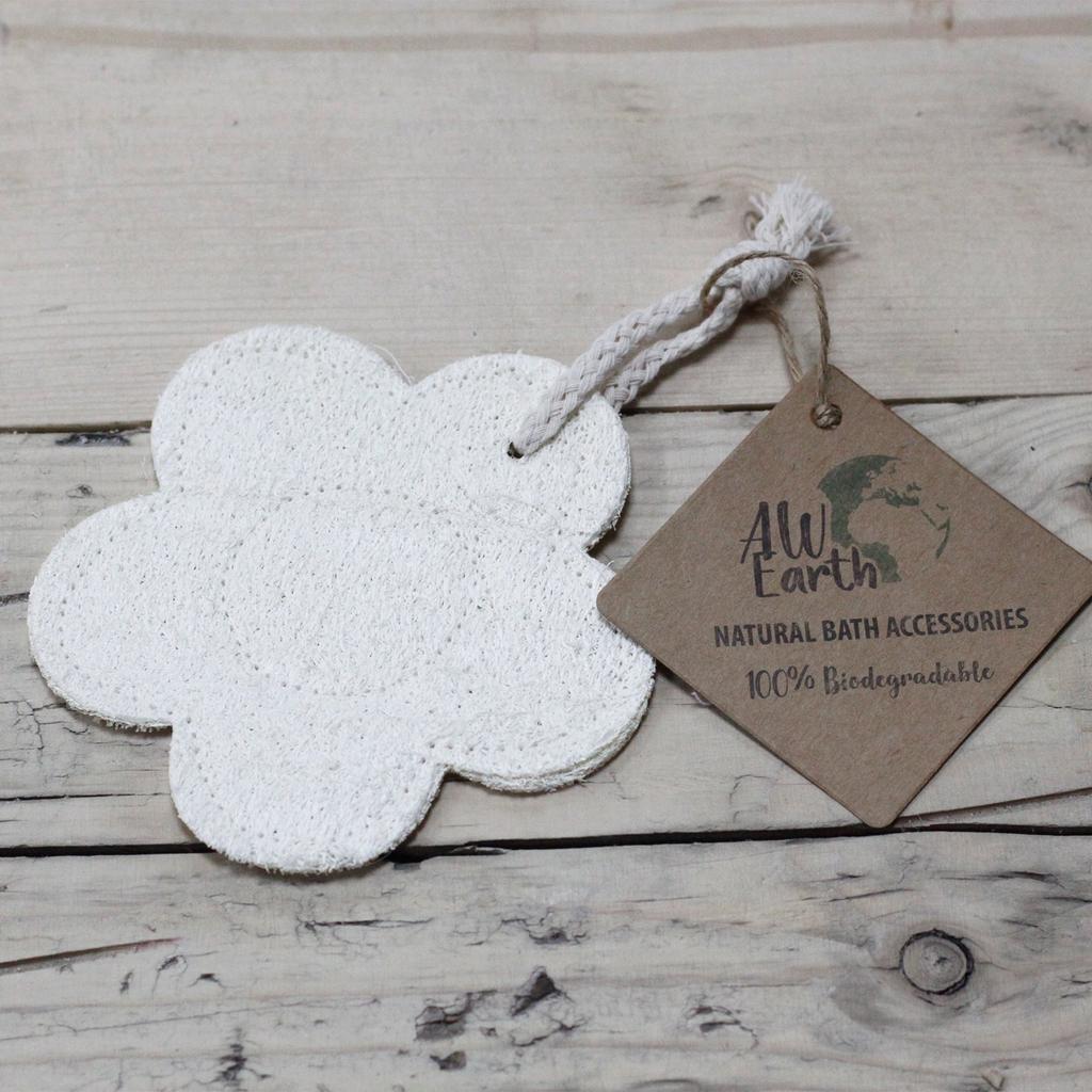 Loofah Body Scrubber, Natural Flower Sponge