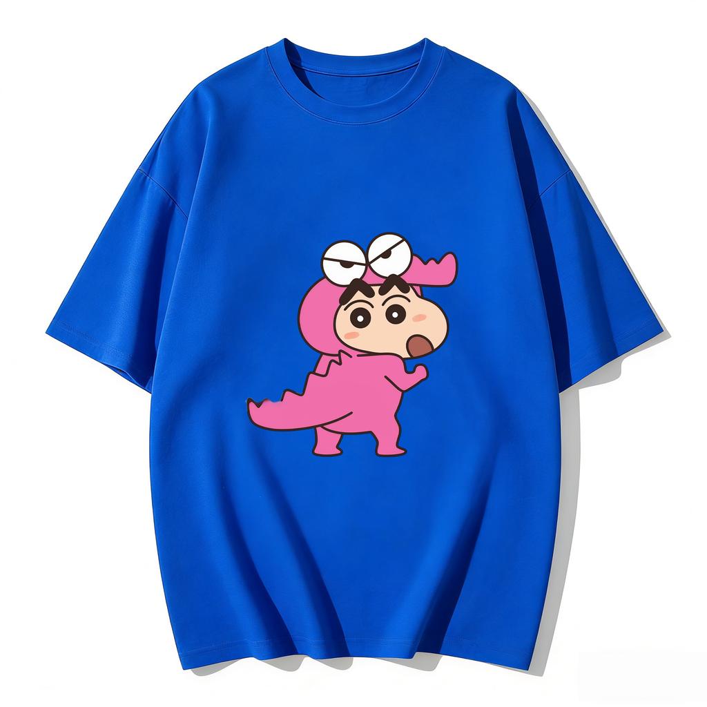 Crayon Shinchan Süßes Cartoon T-Shirt Partnerkleidung Familien-Matching-T-Shirt Sommerlich Lässig Kurzarm Baumwoll-Oberteil Mode Streetwear