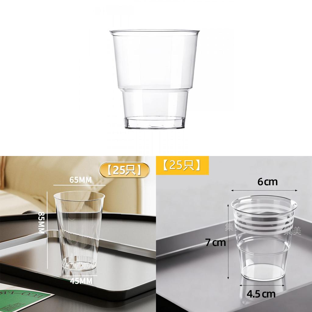 Food Grade Plastic Water Cup Set With Thickened Material For Home And Restaurant Use