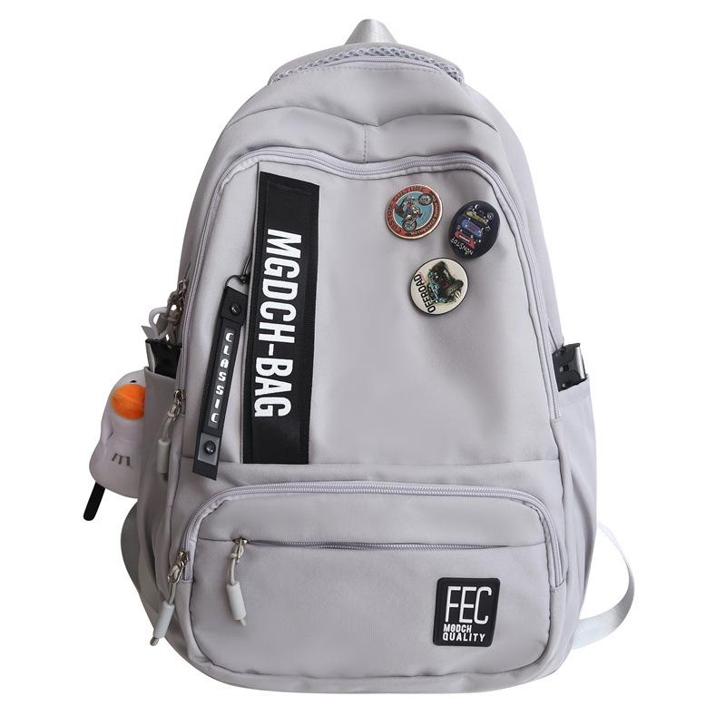 Female Large Capacity Backpack Letter Print College Style Student Waterproof Schoolbag Male Travel Backpack