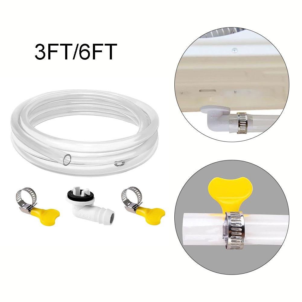 Furtun de scurgere AC de 3FT/6FT de înaltă calitate, rezistent la scurgeri, 1 set
