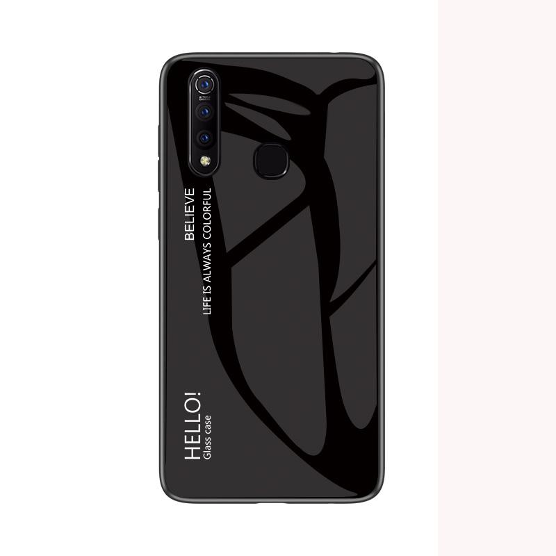 For VIVO Z5X Case Fashion Hard Tempered Glass Luxury Gradient Protective Back Cover Case For Vivo Z5x Z5 X Vivoz5x Phone Shell