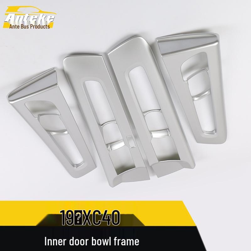 XC40 Inner Door Bowl Protective Trim: Bright Ring, Anti-Scratch Decorative Patch for Handles.
