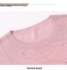 Mom's Stylish Ice Silk Short-Sleeve T-shirt - Elegant Summer Top for Middle-Aged & Elderly Women