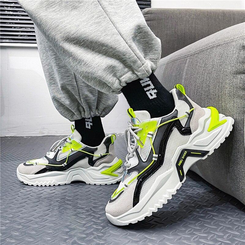 Men 'S Sneakers Fashion Breathable Male Running Shoes High Quality Platform Tenis Masculino  Plus Size 44
