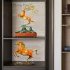 1PCS Metal Zodiac Horse Decoration Office Desktop Living Room Wine Cabinet Decoration Crafts Company Opening Gift