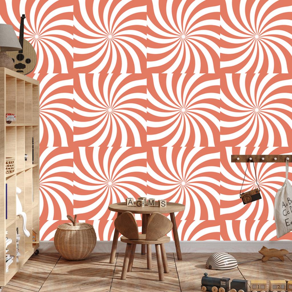 Hippie Wallpaper Coral Background, Coral Center for Living Room and Bedroom 50x1000