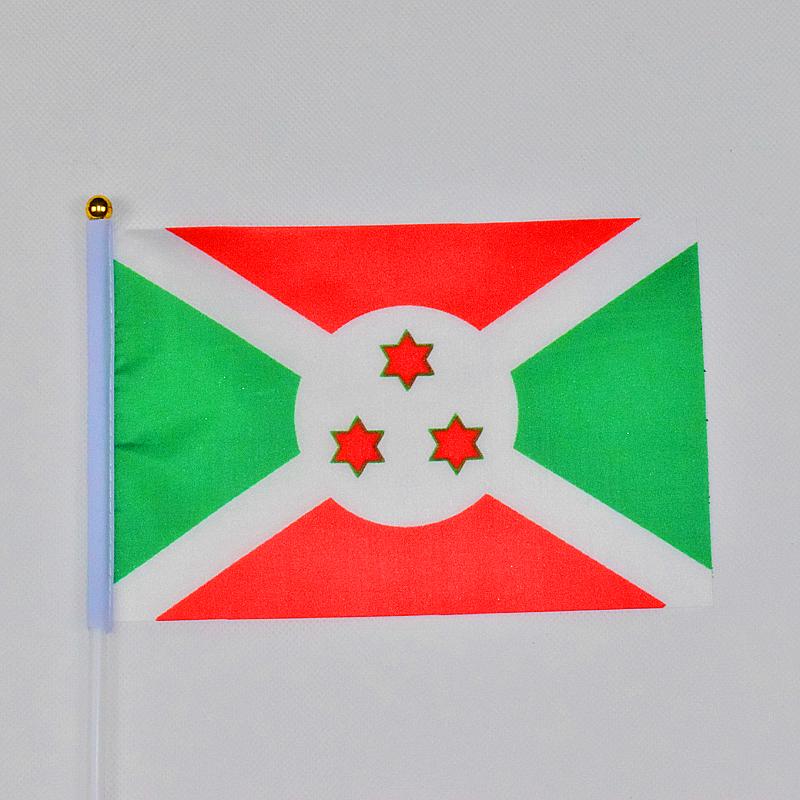 Burundi 10pieces of 14*21cm hand-waving flags
