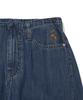WACKY WILLY [26Ss] Women'S Wide Fit Easy Denim Pants Blue