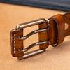 Solid Copper Buckle Men'S First-Layer Cowhide Belt Casual Simple Pin Buckle Leather Belt Business Middle-Aged And Young Men'S Belt