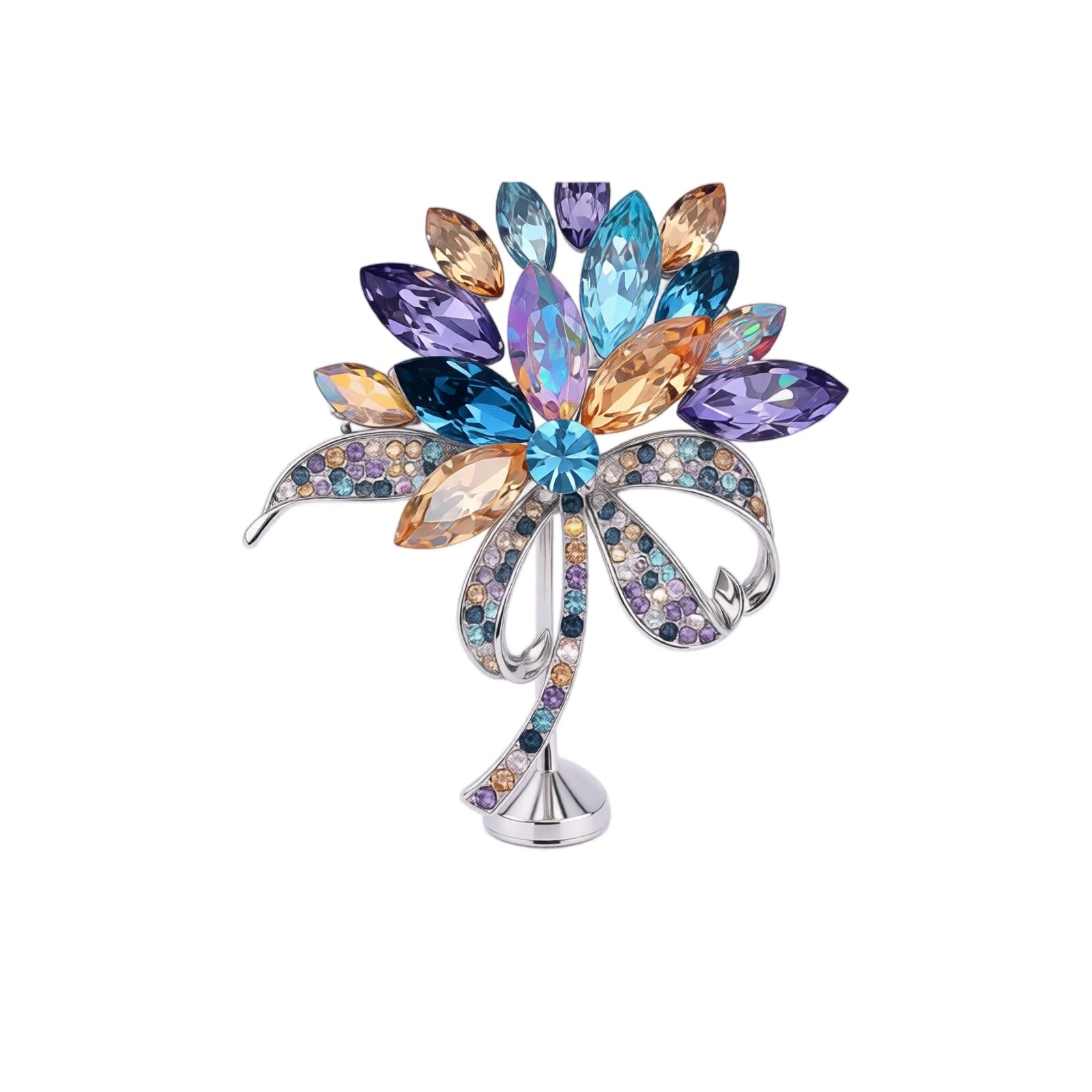 Elegant Bouquet Brooch for Women - Flower Lapel Pin for , Coats, and Wedding with and Brooch Pin one size